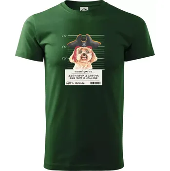 Lump a darebák pudl - Triko extra velké (5-8XL) - 6XL ( Lahvově zelená )