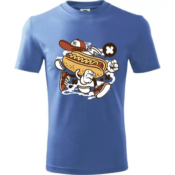 Chlapecké tričko Hotdogátor - Tričko dětské bavlněné - 98 cm / 2 roky ( Azurově modrá )