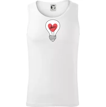 Love žárovka rozum - Tílko pánské Core - L ( Bílá )