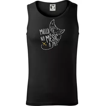 Pánské termoprádlo Miluju tě na měsíc a zpět - Tílko pánské Core - M ( Černá )