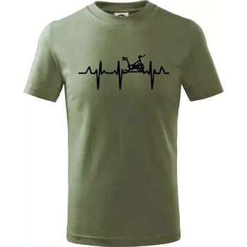 EKG rotoped - Tričko dětské bavlněné - 134 cm/8 let ( Khaki )