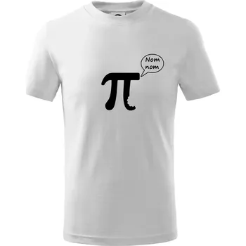 Chlapecké tričko Nakouslé Pí - Tričko dětské bavlněné - 98 cm / 2 roky ( Bílá )