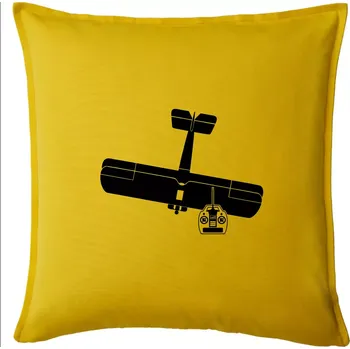 Polštář RC letadlo - Polštář 50x50 - 50x50 - Pouze potah ( Žlutá )
