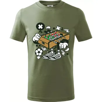 Fotbalový stolňák - Tričko dětské bavlněné - 98 cm / 2 roky ( Khaki )