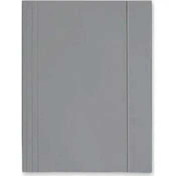 Šanon s gumou, silný karton, šedý, A4, 300 g/m2 Barbara