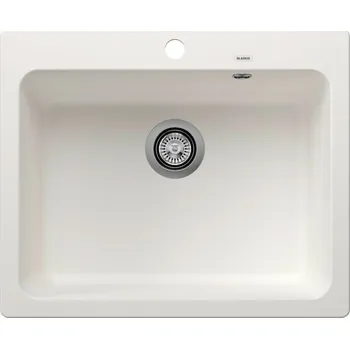 Granitový dřez Jednokomorový granitový dřez Blanco Naya bílý
