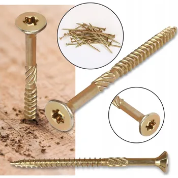 Vrut Tvrzený vrut se zápustnou hlavou a drážkou TX, pozink 4x60/36 mm, balení 500 ks