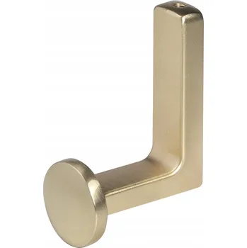 Věšák NÁBYTEK VĚŠÁK na oblečení na zeď nástěnný KING kartáčované zlato