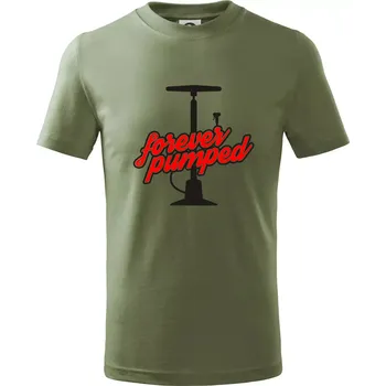 Chlapecké oblečení Forever Pumped - Tričko dětské bavlněné - 98 cm / 2 roky ( Khaki )