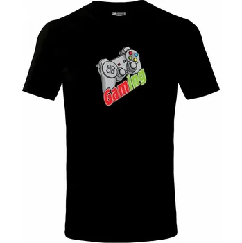 Chlapecké tričko Gaming - Tričko dětské bavlněné - 98 cm / 2 roky ( Černá )