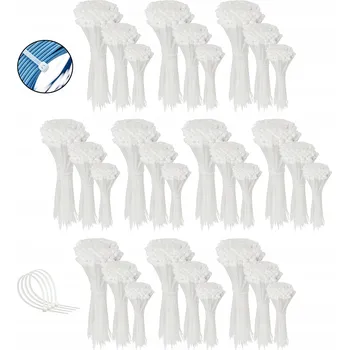 Stahovací páska Upínací pásky, bílé stahovací pásky 2,5 mm 3000 ks