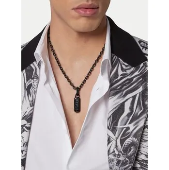 Náhrdelník Náhrdelník PHILIPP PLEIN Gothic Tag PJTEA09NU Stříbrná OS