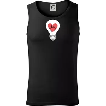 Love žárovka rozum - Tílko pánské Core - 2XL ( Černá )