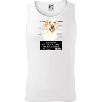 Lump a darebák labrador - Tílko pánské Core - M ( Bílá )