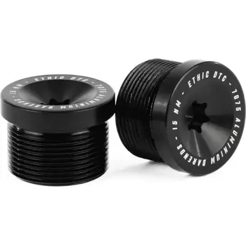 Příslušenství pro koloběžku Koncovky ETHIC Flush | ALU | sada 2ks | BLACK