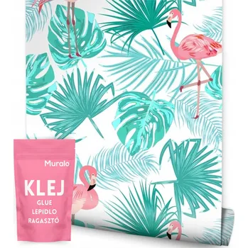 Fototapeta Tapeta Tropické Listy Plameňáci /1385102360