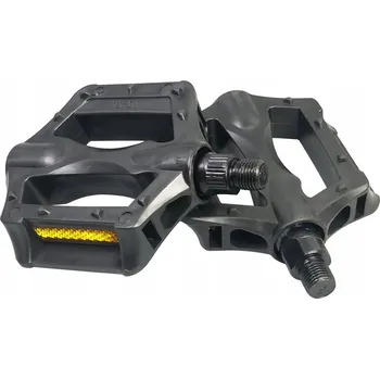 Pedál na kolo PLOCHÉ PEDÁLY NA KOLO ČERNÉ MTB