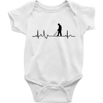 Kojenecký body EKG detektor - Body kojenecké s krátkým rukávem - Krátký r. 12-18 měs ( Bílá )