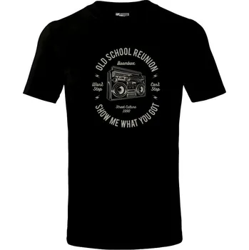 Chlapecké tričko Boombox - Tričko dětské bavlněné - 98 cm / 2 roky ( Černá )