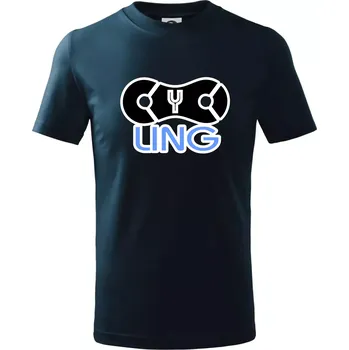 Cycling řetěz - Tričko dětské bavlněné - 98 cm / 2 roky ( Námořní modrá (velmi tmavá - téměř černá) )