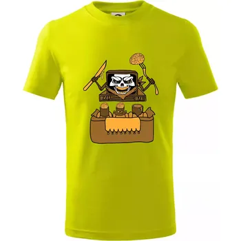 Chlapecké tričko Mozkožrout - televize (Pecka design) - Tričko dětské bavlněné - 98 cm / 2 roky ( Limetková )