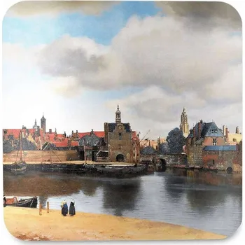 Podtácek Podložka pod hrnek Pohled na Delft Jan Vermeer