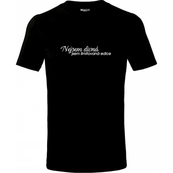 Chlapecké tričko Nejsem divná, jsem limitovaná edice - Tričko dětské bavlněné - 98 cm / 2 roky ( Černá )