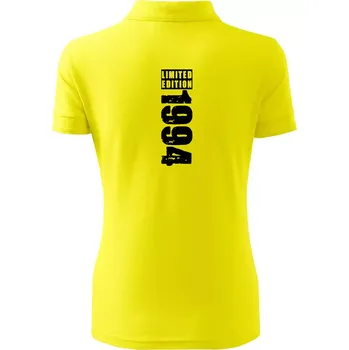 Limited edition 1994 pruh - Polokošile dámská Pique Polo - 2XL ( Citrónová )