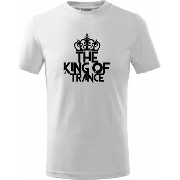 Chlapecké tričko King of Trance - Tričko dětské bavlněné - 98 cm / 2 roky ( Bílá )