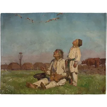 prostírání Prostírání na stůl Čápi od Józefa Chełmońského