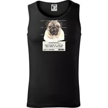 Pánské termoprádlo Lump a darebák mopsík - Tílko pánské Core - S ( Černá )