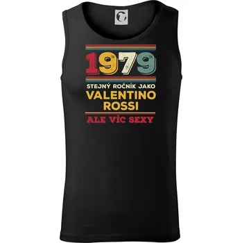 Pánské termoprádlo 1979 stejný ročník jako Valentino Rossi - Tílko pánské Core - M ( Černá )