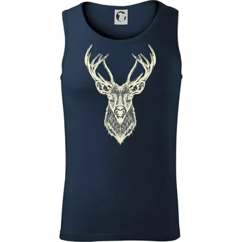 Jelen kresba - Tílko pánské Core - 2XL ( Námořní modrá (velmi tmavá - téměř černá) )