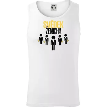 Pánské termoprádlo Drink team - Svěděk ženicha - Tílko pánské Core - S ( Bílá )