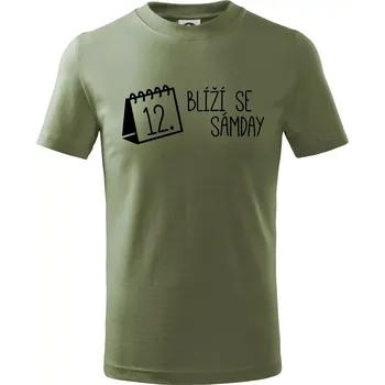 Blíží se Sámday - Tričko dětské bavlněné - 98 cm / 2 roky ( Khaki )