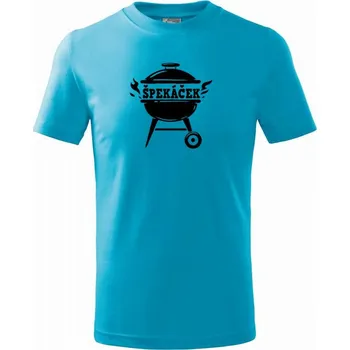 Špekáček - Tričko dětské bavlněné - 98 cm / 2 roky ( Světlý tyrkys )