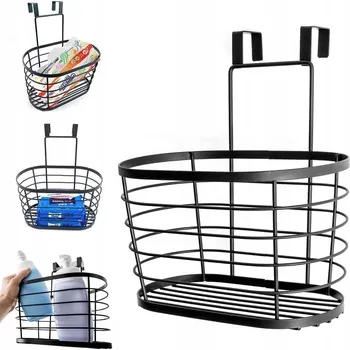 police Kovový košík, police na dveře skříňky