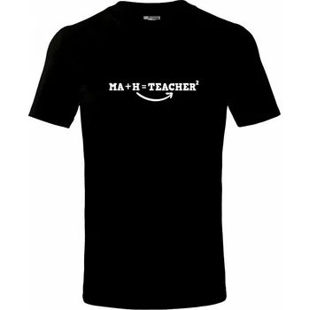 Ma h teacher - Tričko dětské bavlněné - 98 cm / 2 roky ( Černá )
