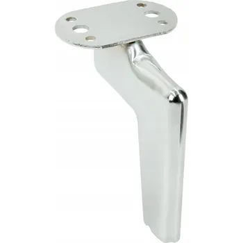 Stolová podnož Nábytková noha Loft, stříbrný chrom, výška 12 cm