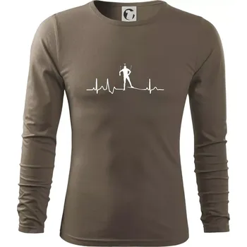 Pánské oblečení EKG biatlon - Triko s dlouhým rukávem FIT-T long sleeve - M ( Army )