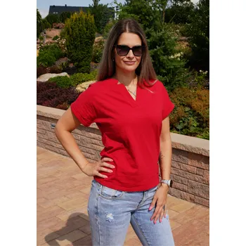Dámské triko KIXMI SELENA ČERVENÁ S