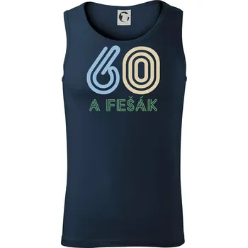 60 a fešák - Tílko pánské Core - L ( Námořní modrá (velmi tmavá - téměř černá) )