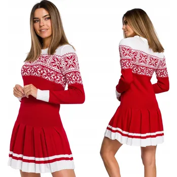 Dámské šaty MOE šaty pletená minisukně, univerzální velikost