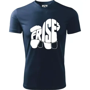 Bišonek - fries nápis v těle - Dětské triko sportovní (dresovina) - 134 cm/8 let ( Námořní modrá (velmi tmavá - téměř černá) )