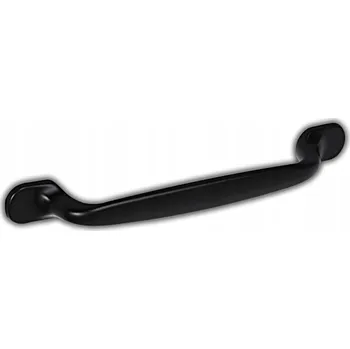 Nábytkové kování NÁBYTKOVÁ ÚCHYTKA DEKORATIVNÍ UNIVERZÁLNÍ MADLO ČERNÉ R-128MM