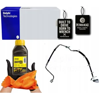 Brzdová hadice BRZDOVÁ HADICE PRUŽNÁ PŘEDNÍ LEVÁ JEEP GRAND CHEROKEE #Petrolhead Pro+ Kit15