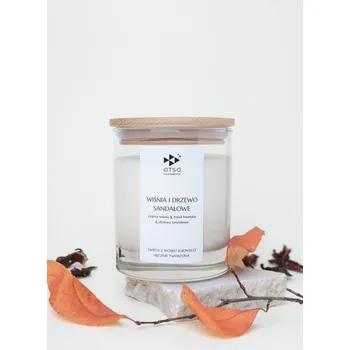 Svíčka Ručně vyráběná sójová svíčka s vůní Višeň a santalového dřeva Otso Handmade