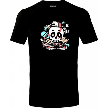 Chlapecké tričko Roztomilý skejťák - Tričko dětské bavlněné - 98 cm / 2 roky ( Černá )