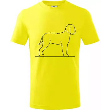 Lagotto romagnolo stojící - Tričko dětské bavlněné - 98 cm / 2 roky ( Citrónová )