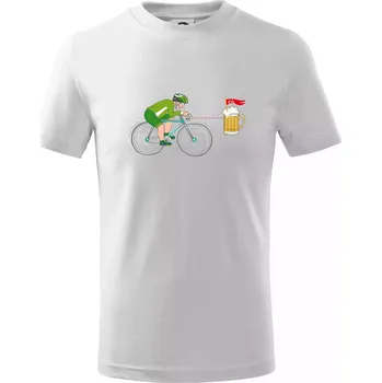 Pivo je můj cíl (Pecka design) - Tričko dětské bavlněné - 98 cm / 2 roky ( Bílá )